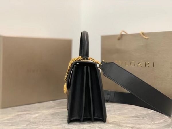 Black Serpenti Forever Shoulder Bag BVGR00334