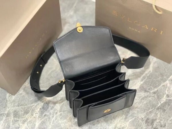 Black Serpenti Forever Shoulder Bag BVGR00334