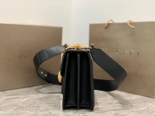 Black Serpenti Forever Shoulder Bag BVGR00335