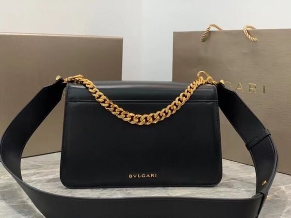 Black Serpenti Forever Shoulder Bag BVGR00335