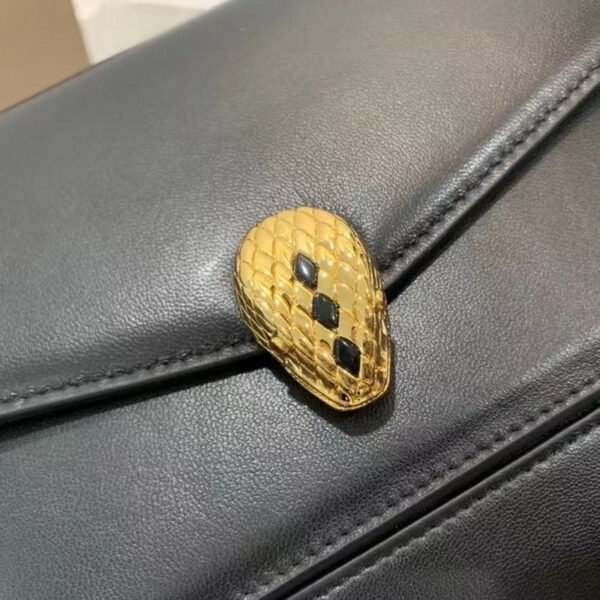 Black Serpenti Forever Shoulder Bag BVGR00335