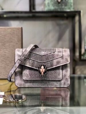 Brown Serpenti Forever Shoulder Bag BVGR00330