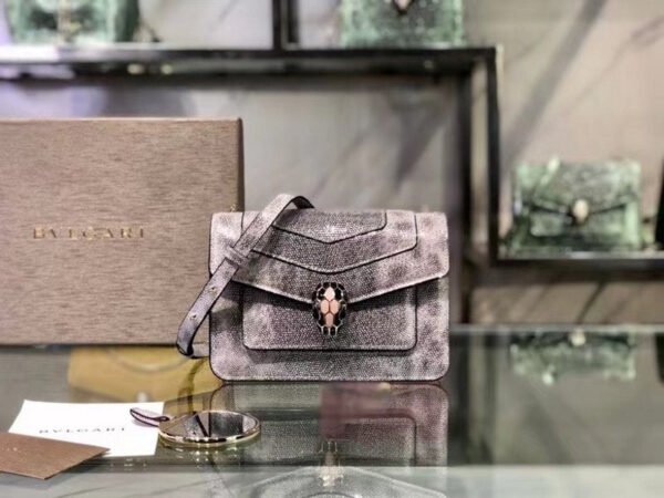 Brown Serpenti Forever Shoulder Bag BVGR00330