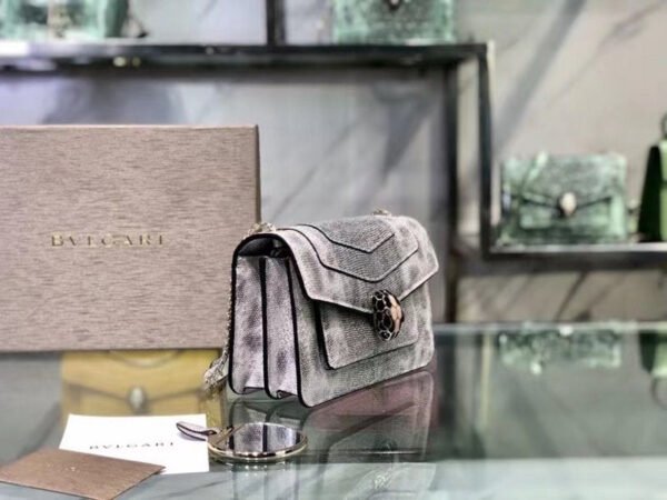 Brown Serpenti Forever Shoulder Bag BVGR00330