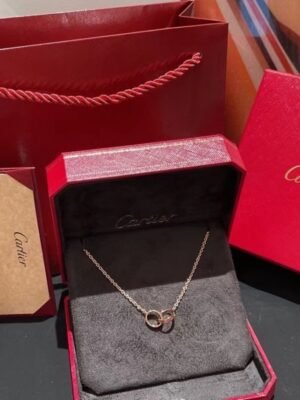 Double Ring Mini Necklace JWL00804