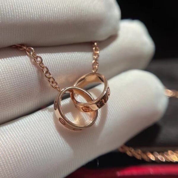 Double Ring Mini Necklace JWL00804