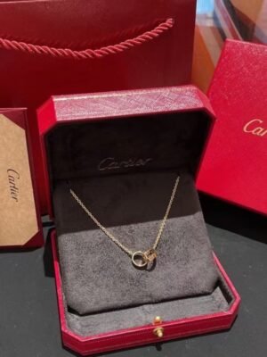 Double Ring Mini Necklace JWL00805