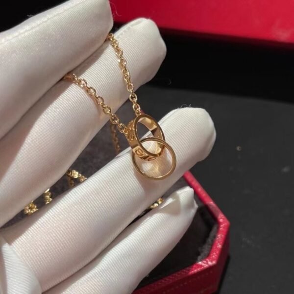 Double Ring Mini Necklace JWL00805