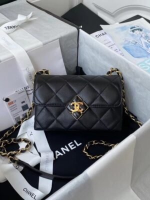 Black Flap Bag BCH00753