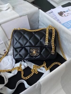 Black Flap Bag BCH00758