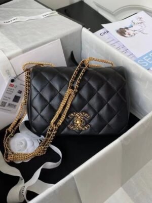 Black Flap Bag BCH00772