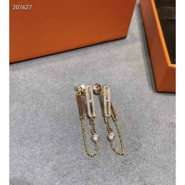 Farandole Pig Nose Chain Stud Earrings JWLH0026