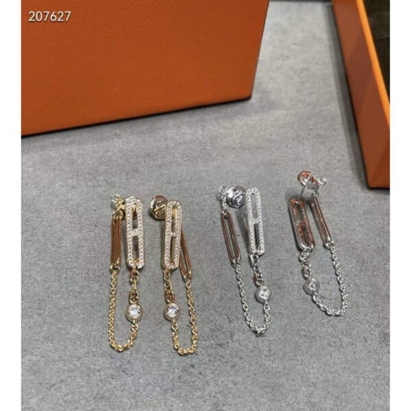 Farandole Pig Nose Chain Stud Earrings JWLH0026